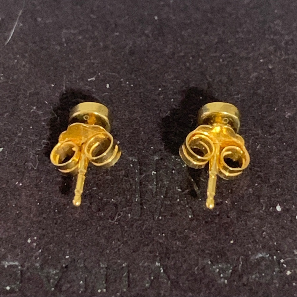 Monica Vinader Mini Gem Stud Earrings - Picture 4 of 10